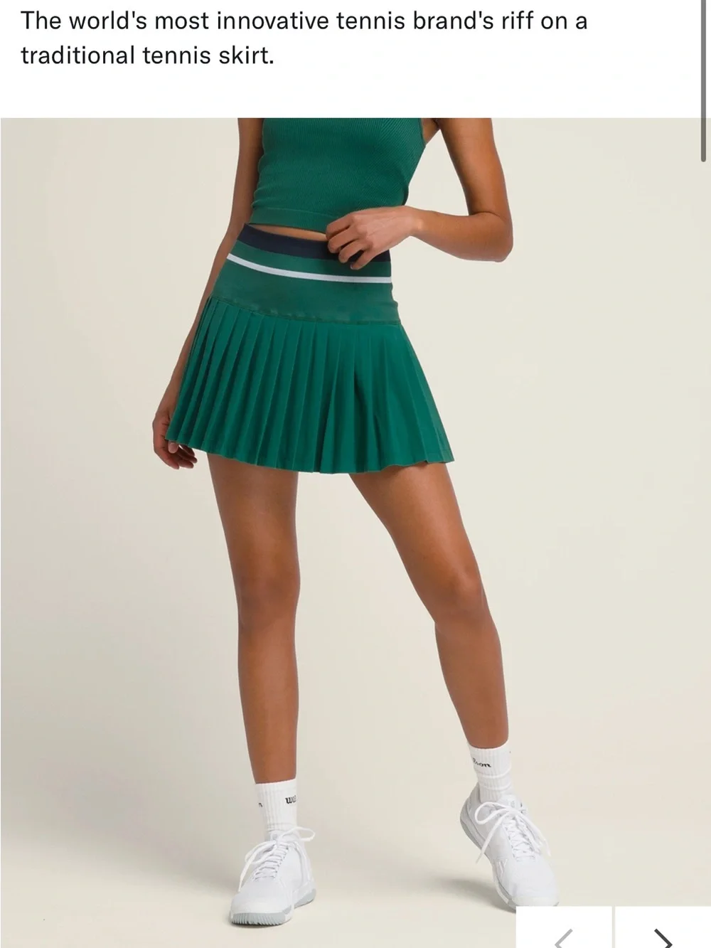 Wilson Matching Set midtown skirt and crop top